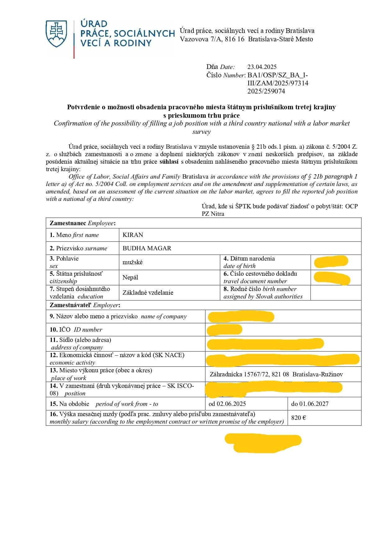 Work Permit 1